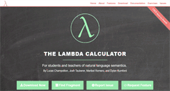 Desktop Screenshot of lambdacalculator.com