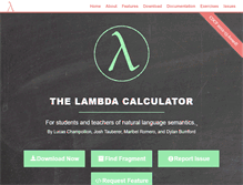 Tablet Screenshot of lambdacalculator.com